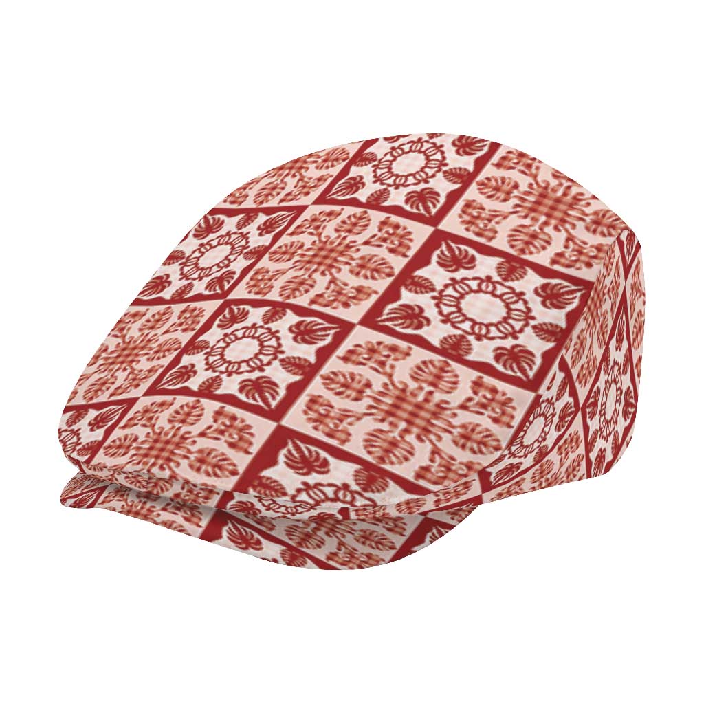 Ulaula Palaka Quilt Hawaii Jeff Hat Hawaiian Tropical Monstera Sea Turtle