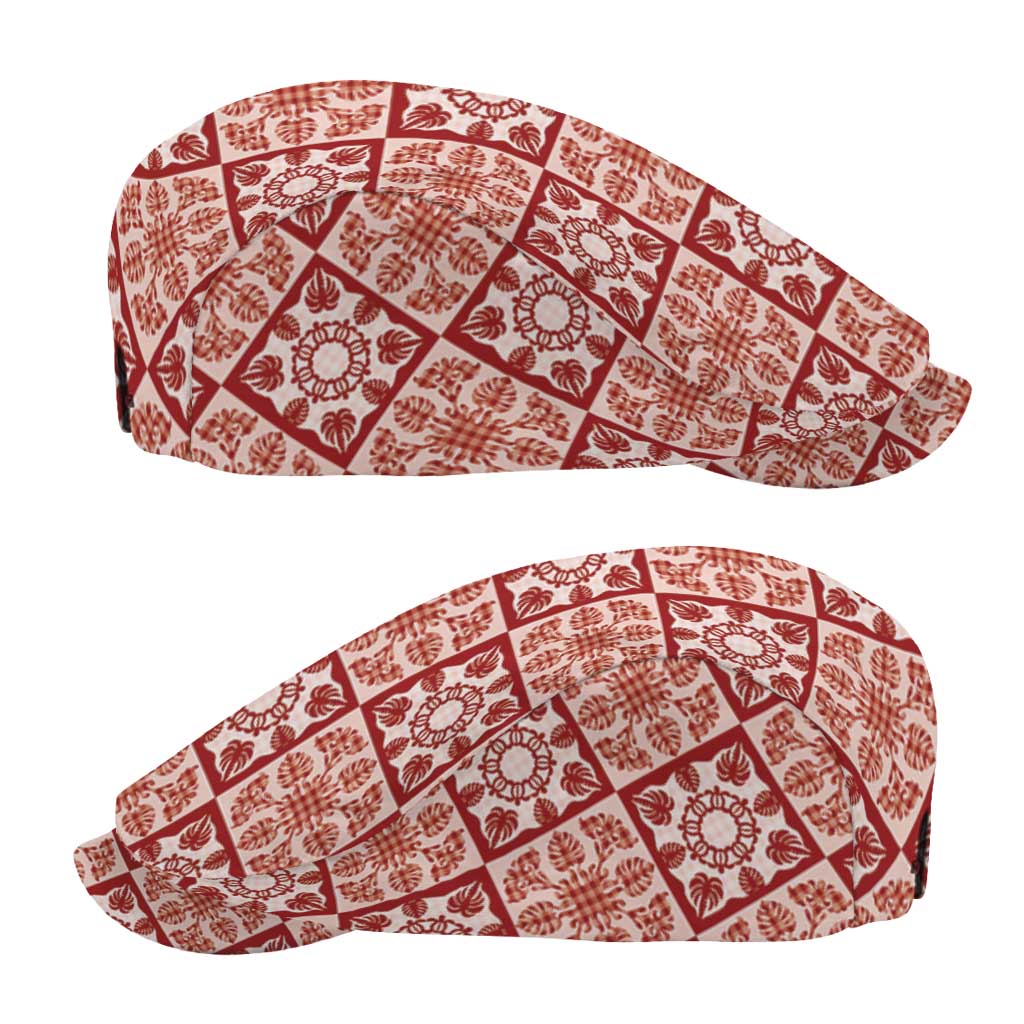 Ulaula Palaka Quilt Hawaii Jeff Hat Hawaiian Tropical Monstera Sea Turtle