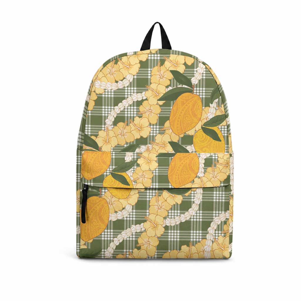 Uliuli Ahiahia Hawaiian Mango Palaka Backpack Aloha Hibiscus Pikake Lei