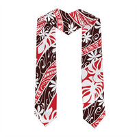 Uteute Tahiti Tiare Monstera Graduation Stole Polynesian Pattern Curve Style