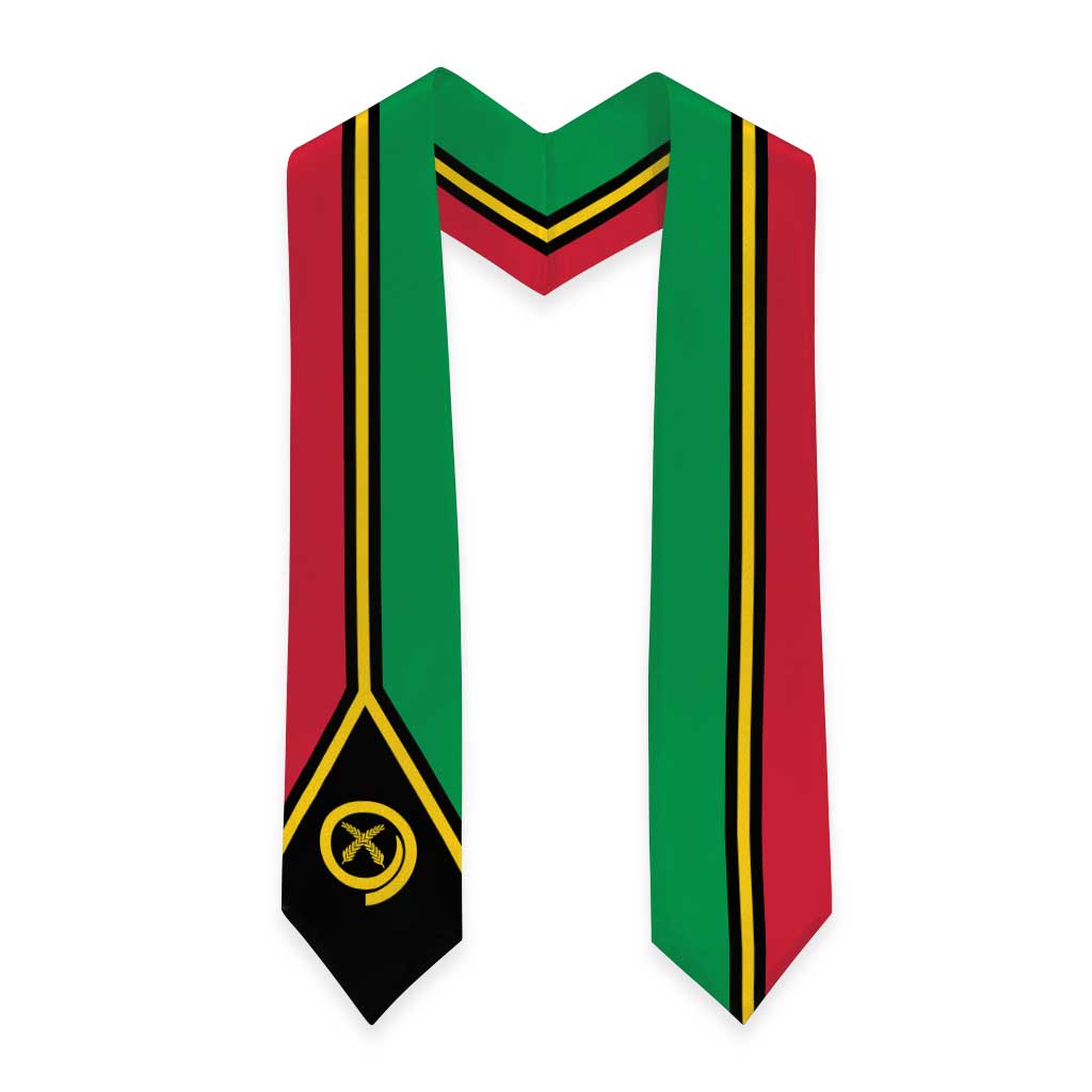 Vanuatu Graduation Stole Flag Style
