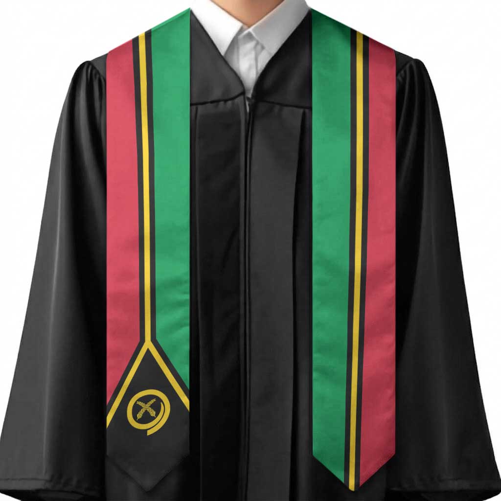 Vanuatu Graduation Stole Flag Style