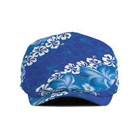 Vintage Blue Polynesia Jeff Hat Plumeria With Hibiscus Tropical Vibes - Polynesian Pride