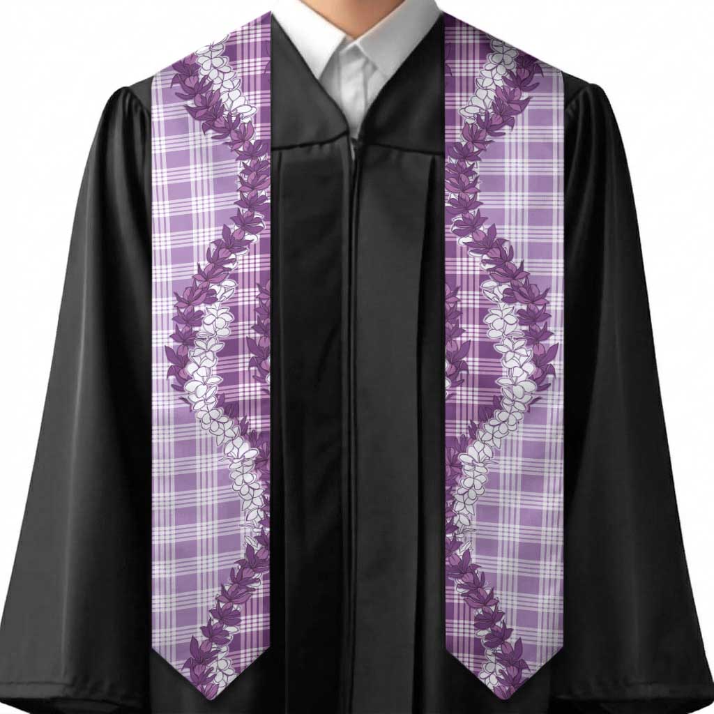 Violet Hawaii Palaka Graduation Stole Hawaiian Honohono Lei