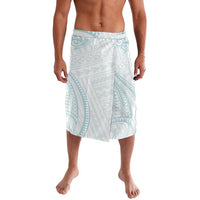 White Sunday Lotu Tamaiti Lavalava Polynesian Wave Pastel Cyan - Polynesian Pride