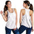 White Sunday Lotu Tamaiti Women Racerback Tank Polynesian Wave Pastel Mauve - Polynesian Pride