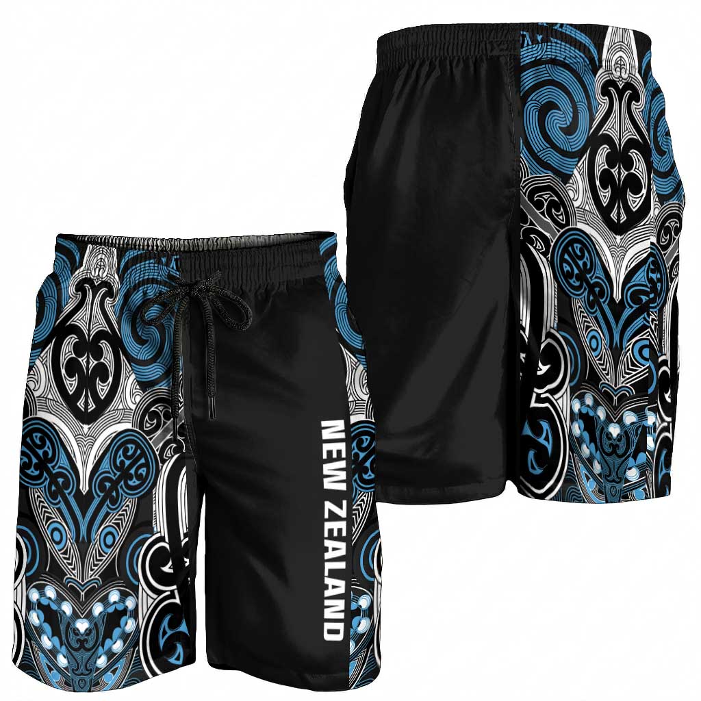 World Cricket New Zealand Shorts for Men Kia kaha nga Potae Pango LT9 - Polynesian Pride