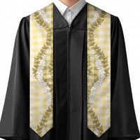 Yellow Hawaii Palaka Graduation Stole Hawaiian Honohono Lei