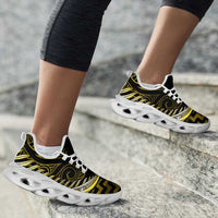 Yellow Matariki New Zealand Clunky Sneakers Maori Poutama Galaxy Vibes