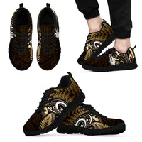 Yellow New Zealand Sneakers Aotearoa Silver Fern With Manaia Maori Unique