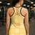 Yellow Palaka Quilt Hawaii Hollow Tank Top Traditional Hawaii-plaid Pattern - Polynesian Pride