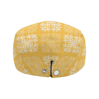 Yellow Palaka Quilt Hawaii Jeff Hat Traditional Hawaii-plaid Pattern - Polynesian Pride