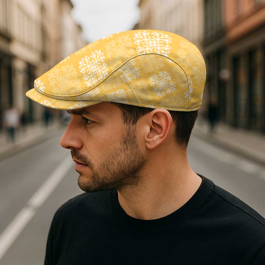 Yellow Palaka Quilt Hawaii Jeff Hat Traditional Hawaii-plaid Pattern - Polynesian Pride