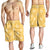Yellow Palaka Quilt Hawaii Shorts for Men Traditional Hawaii-plaid Pattern - Polynesian Pride