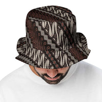 Yogyakarta Parang Batik Motifs Bucket Hat Indonesian Traditional Pattern
