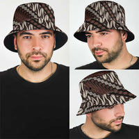 Yogyakarta Parang Batik Motifs Bucket Hat Indonesian Traditional Pattern