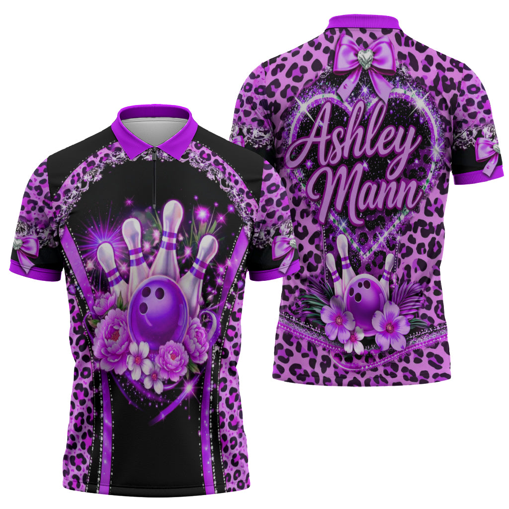 CUSTOMER REQUEST - Mann - 17/03/2026 - Zipper Polo Shirt Purple - LT03