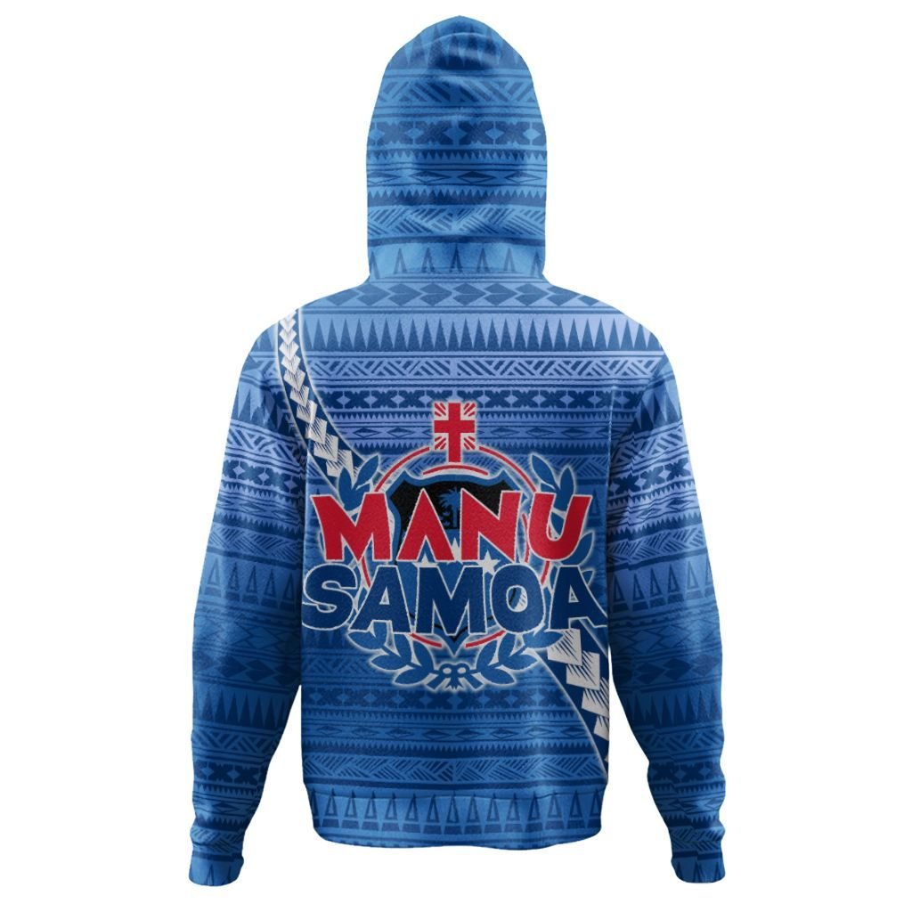 Manu Samoa Rugby Hoodie Coat of Arms - Polynesian Pride