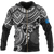 Northern Mariana Islands Polynesian Hoodie (Zip up) White Turtle Unisex WHITE - Polynesian Pride