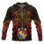 Tonga Polynesian Hoodie (Zip up) Red Manta Ray Unisex RED - Polynesian Pride