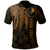 Yap Custom Polo Polynesian Wings (Golden) Unisex Golden - Polynesian Pride