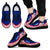 Guam Wave Sneakers - Polynesian Pattern White Red Color Men's Sneakers - Black - Guam Black - Polynesian Pride