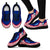 Guam Wave Sneakers - Polynesian Pattern White Red Color Women's Sneakers - Black - Guam Black - Polynesian Pride