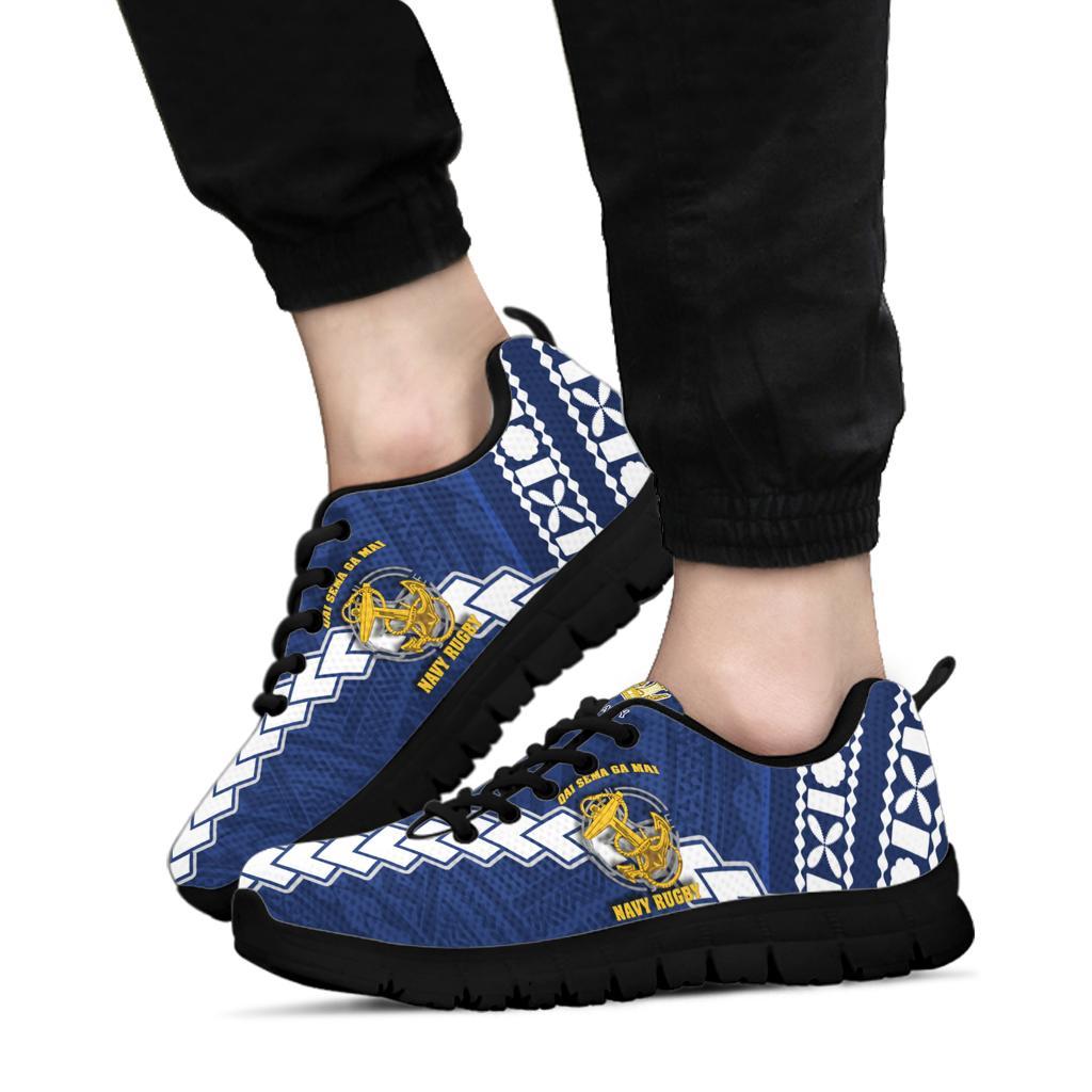 Fiji Navy Sneakers LT13 Unisex Black - Polynesian Pride