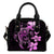 Hibiscus Plumeria Mix Polynesian Pink Turtle Shoulder Handbag One Size Pink - Polynesian Pride