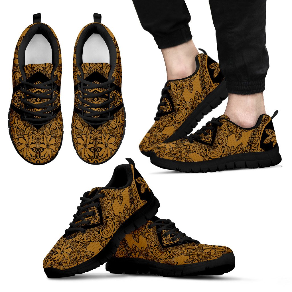 Polynesian Sneakers - Polynesian Tattoo Style - 12 Unisex Black - Polynesian Pride
