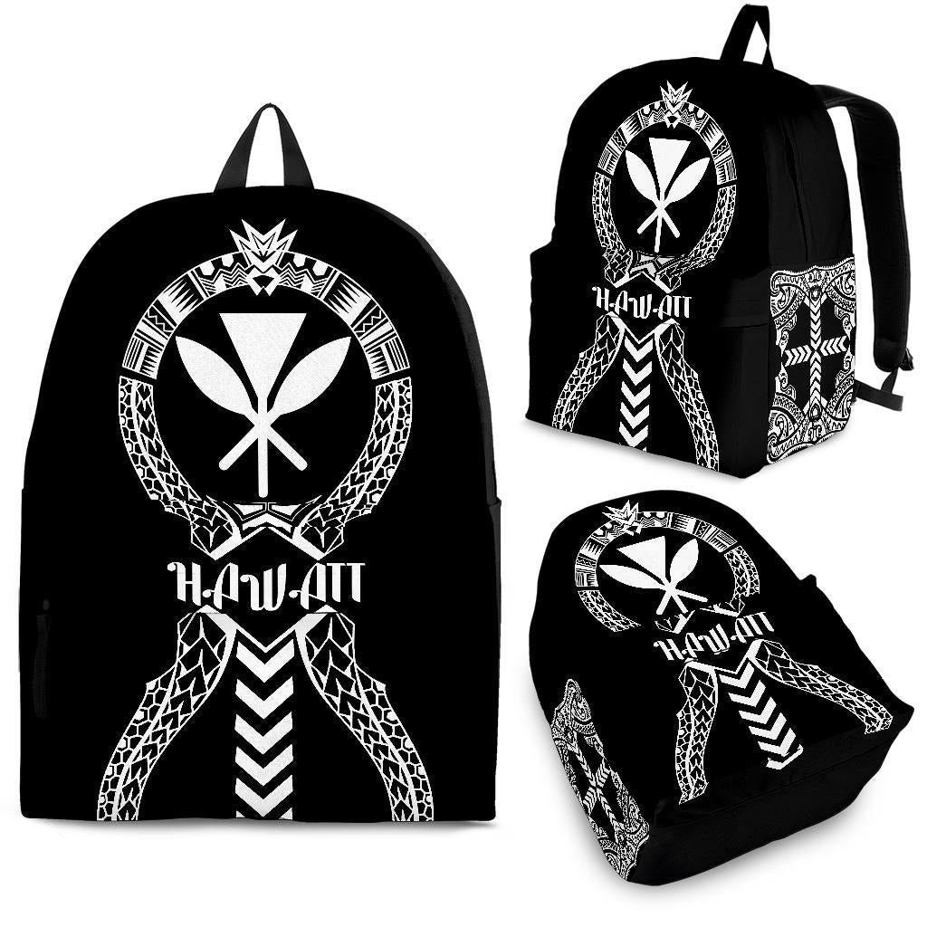 Kanaka Maoli Backpack - Polynesian Tribal One Style White - Polynesian Pride