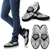 Polynesian Slip Ons 07 Women Black - Polynesian Pride