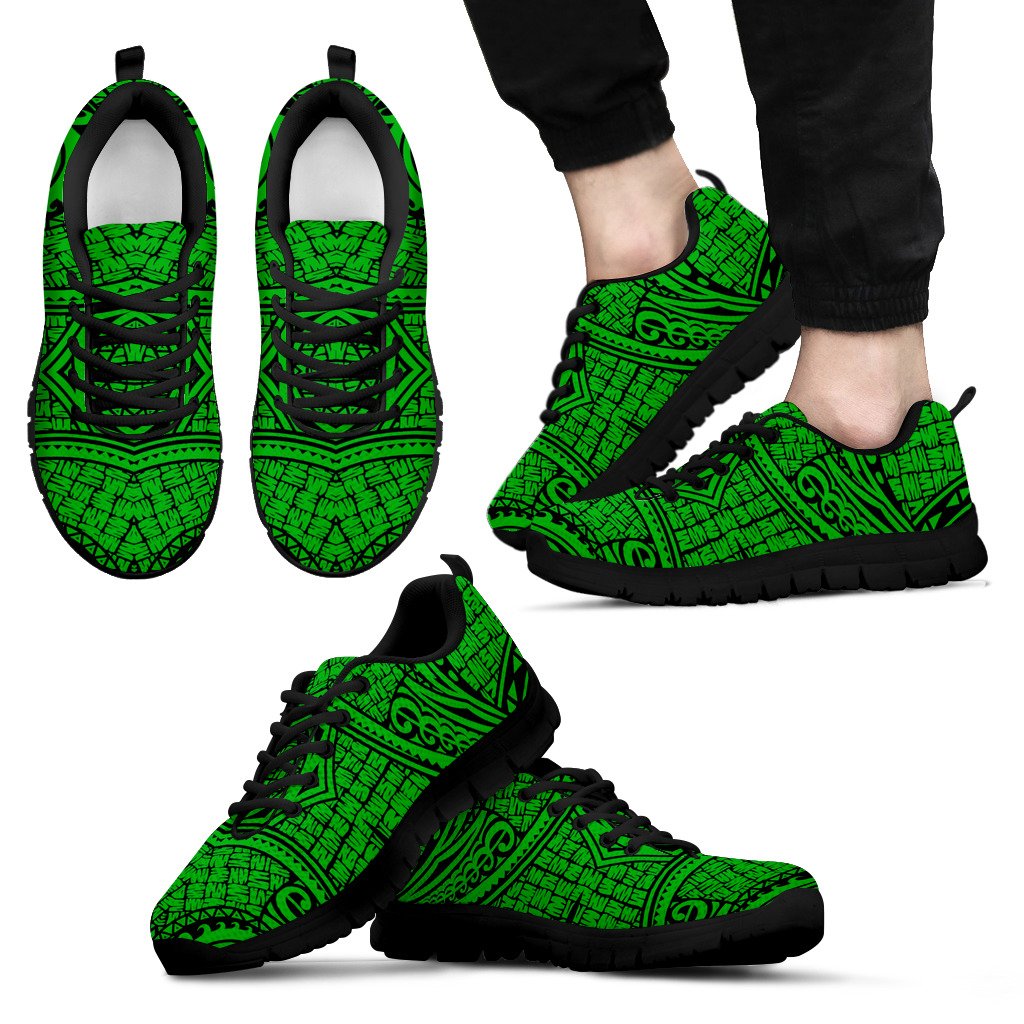 Polynesian Sneakers - Polynesian Tattoo Style - 14 Unisex Black - Polynesian Pride