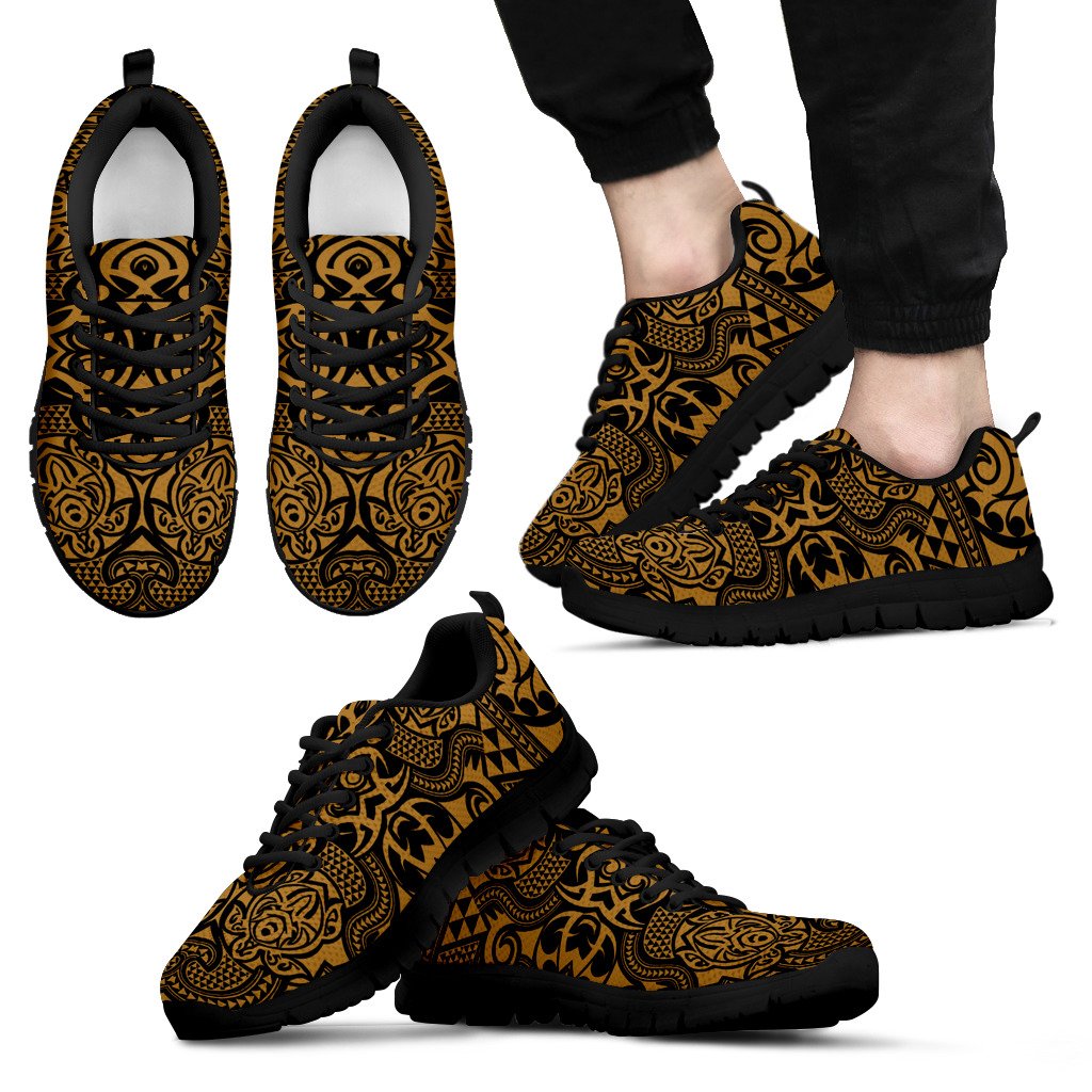 Polynesian Sneakers - Polynesian Tattoo Style - 03 Unisex Black - Polynesian Pride