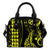 Hawaii Kakau Yellow Polynesian Shoulder Handbag One Size Yellow - Polynesian Pride