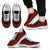 American Samoa Wave Sneakers Red Color Men's Sneakers - White - American Samoa White - Polynesian Pride