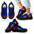 Guam Wave Sneakers - Polynesian Pattern Gray Color Kid's Sneakers - Black - Guam Black - Polynesian Pride
