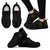 Polynesian Sneakers - Smiling Tiki Face Tattoo Style - A8 Unisex Black - Polynesian Pride