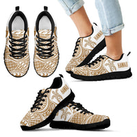 Hawaii Turtle Polynesian Sneakers - Circle Style - Golden 02 Kid's Sneakers - Polynesian Pride