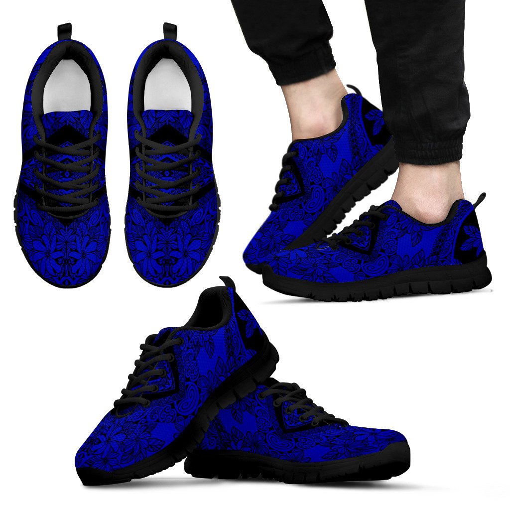 Polynesian Sneakers - Polynesian Tattoo Style - 10 Unisex Black - Polynesian Pride