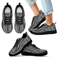 Polynesian Sneakers White Kid's Sneakers - Black - 5 Black - Polynesian Pride