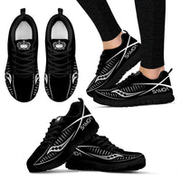 Samoa Sneakers - Samoa Coat Of Arms Polynesian Knife Style - Polynesian Pride