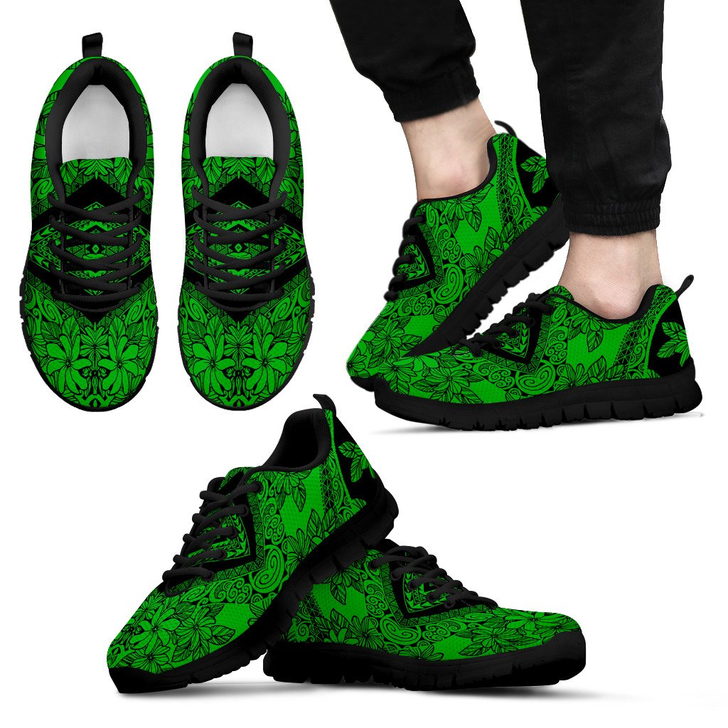 Polynesian Sneakers - Polynesian Tattoo Style - 09 Unisex Black - Polynesian Pride
