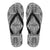 Polynesian Flip Flops White And Black Women's Flip Flops Black - Polynesian Pride
