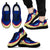Guam Wave Sneakers - Polynesian Pattern White Gold Color Men's Sneakers - Black - Guam Black - Polynesian Pride