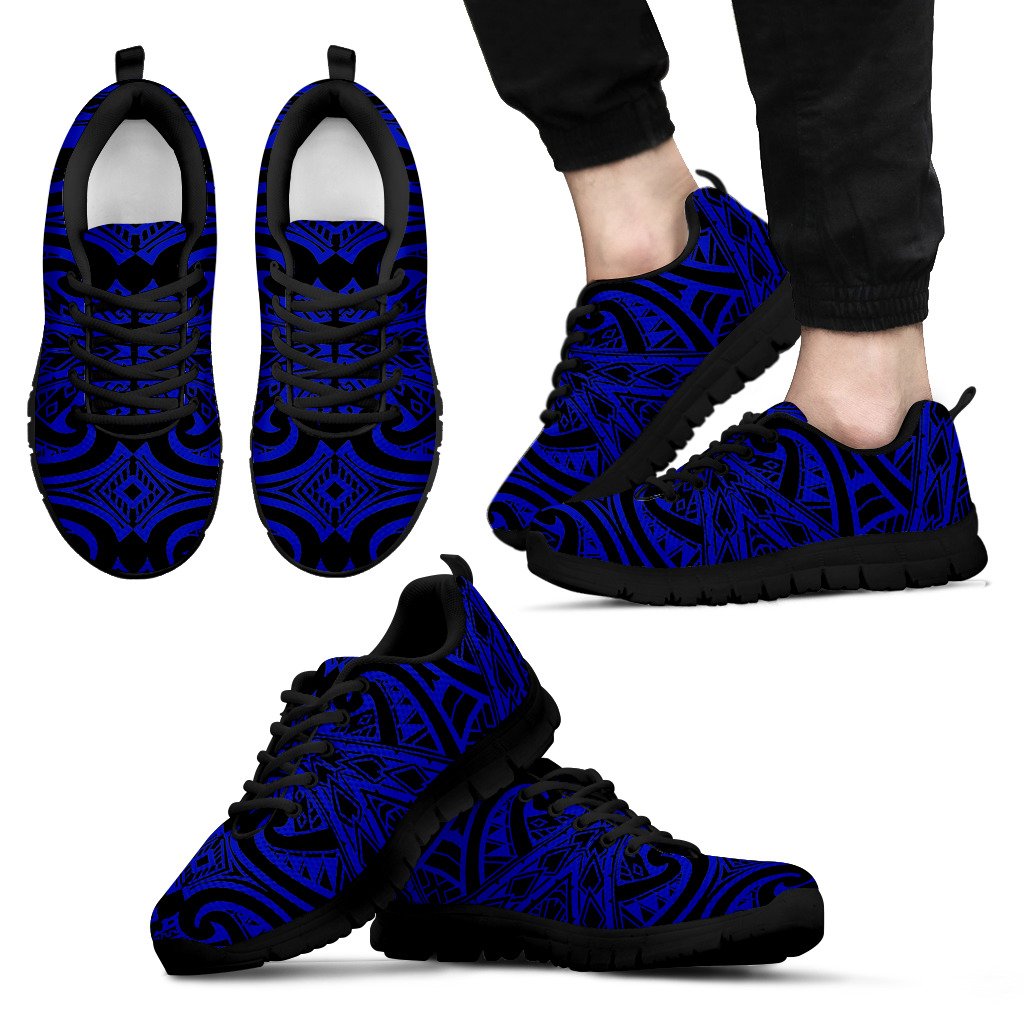Polynesian Sneakers - Polynesian Tattoo Style - 21 Unisex Black - Polynesian Pride