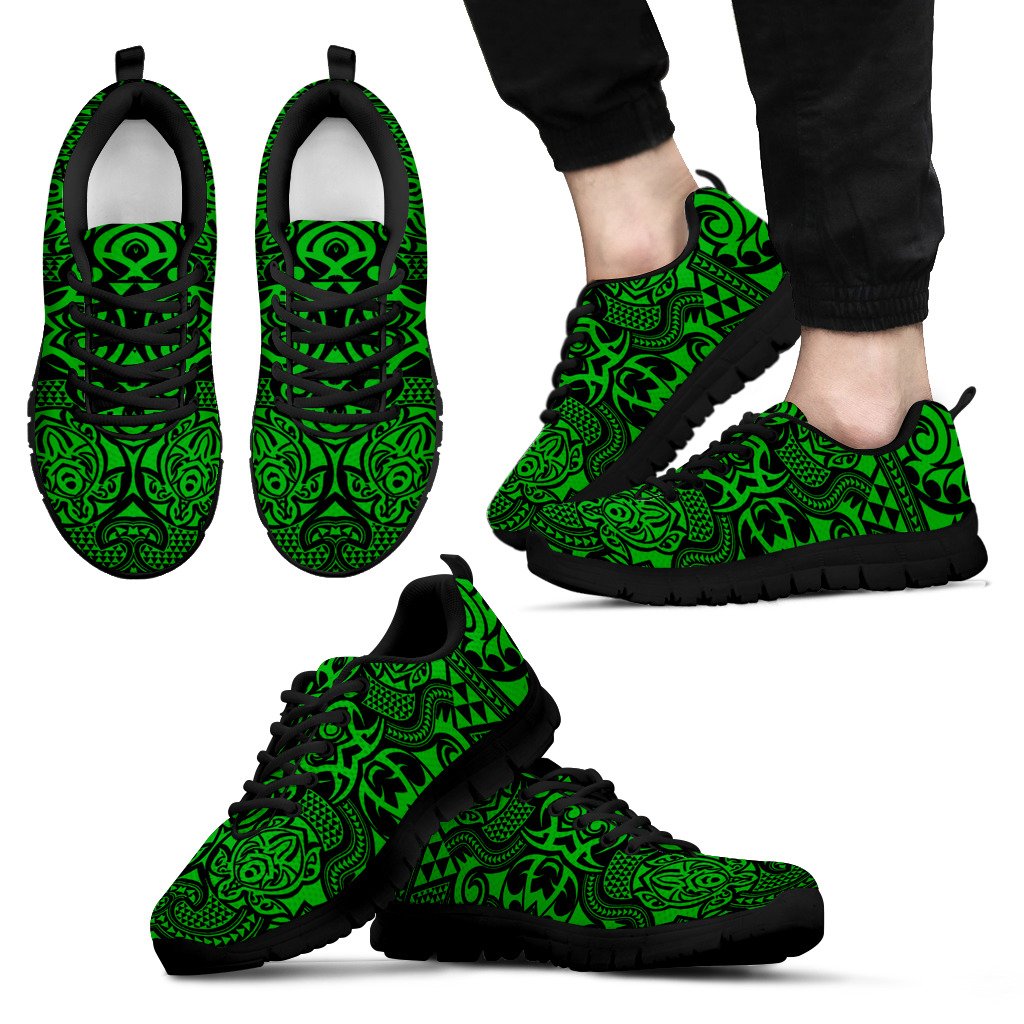 Polynesian Sneakers - Polynesian Tattoo Style - 06 Unisex Black - Polynesian Pride