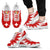 Tonga Sneakers - Tonga Coat Of Arms Thunder Style Unisex White - Polynesian Pride