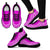 American Samoa Wave Sneakers White Pink Color Women's Sneakers - Black - American Samoa Black - Polynesian Pride
