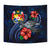 Tonga Polynesian Tapestry - Blue Turtle Hibiscus - Polynesian Pride